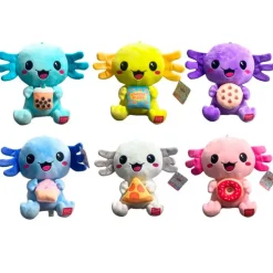 Ajolote con Snack Peluche Surtido