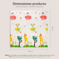 Alfombra de juego XXL Reversible Selva