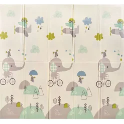 Alfombra de juegos XXL Reversible Elefante/ Oso