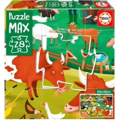 Animales de Granja Puzzle 28 Piezas Maxi