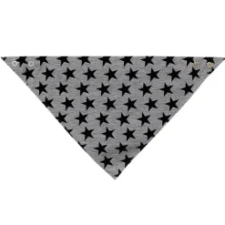 Babero bandana babitas Gris Estrellas negra