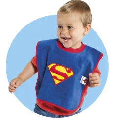 Babero cuello camiseta Superman