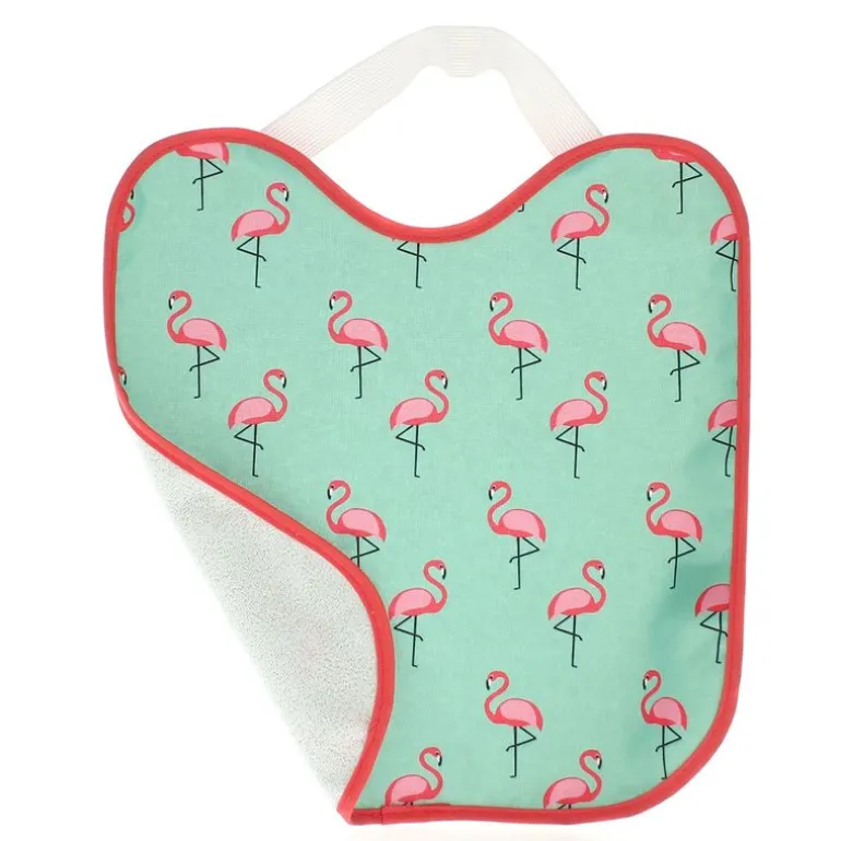 Babero Impermeable con Goma Flamencos
