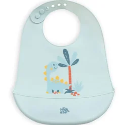 Babero silicona azul