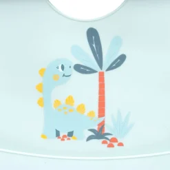 Babero silicona azul