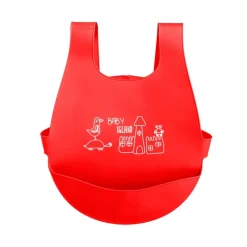 Babero y Mantel de silicona Rojo y Verde