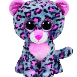 Beanie Boo's Leopardo Gris de Peluche de 15 cm
