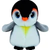 Beanie Boo's Pingüino Gris de Peluche de 15 cm