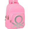 Benetton Mochila Escolar Flamingo Pink