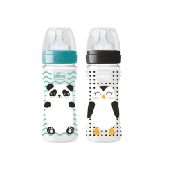 Biberón Pop Animals 330 ml silicona surtido