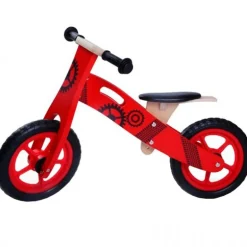 Bicicleta de Madera Roja Infantil