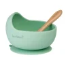 Bol silicona menta c/cuchara madera