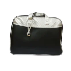 Bolso Maternal / Maleta hospital Polipiel Negro y Plata