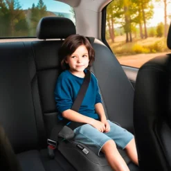 Booster Pamy I-Size c/cinturón Negro +125cm