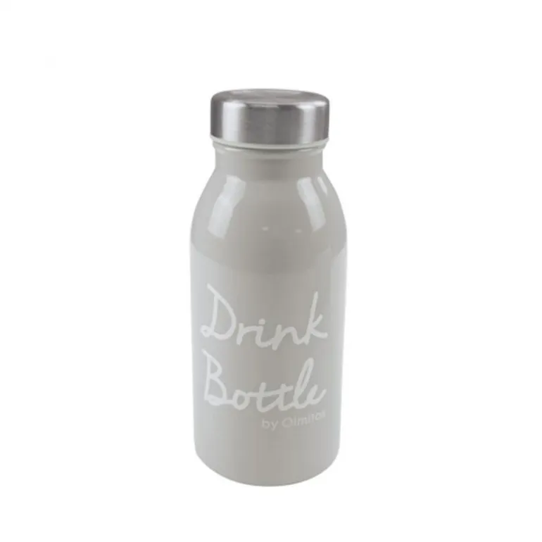 Botella de acero inoxidable con funda 350 ml Grey
