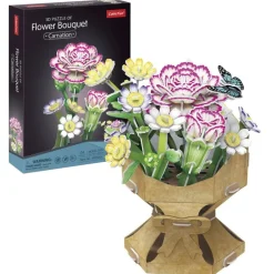 Bouquet Construcción 3D Flores Rosas