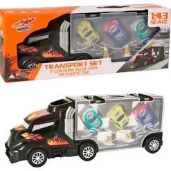 Camión con Coches y Conos