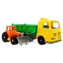 Camión Con Maquinaría De Obras