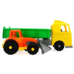 Camión Con Maquinaría De Obras