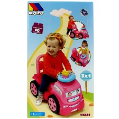 Camión Correpasillos 3 en 1 Rosa