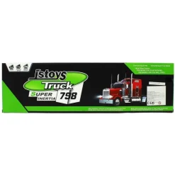 Camión de Transporte Rojo con Coches