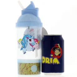 Cantimplora 3 Unicornios Azul