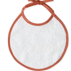 Capa baño + babero Leon Palmera Blanco/ Naranja