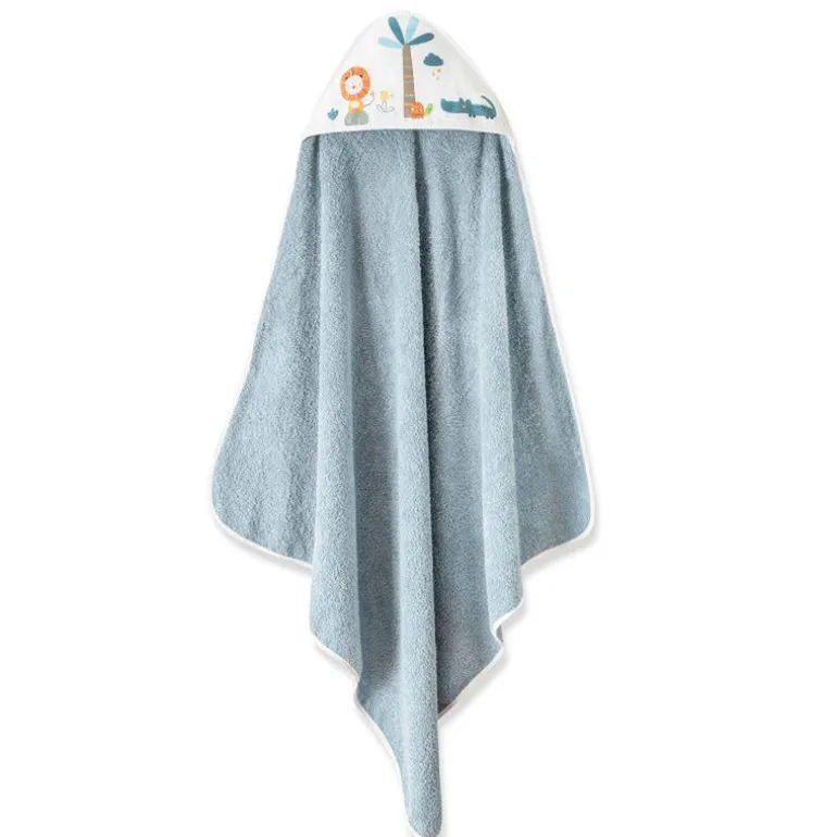 Capa baño + babero Leon Palmera Petroleo