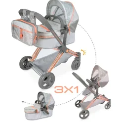 Carro de Muñecas 3 en 1 Plegable Cytix