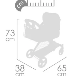 Carro de Muñecas 3 en 1 Plegable Cytix