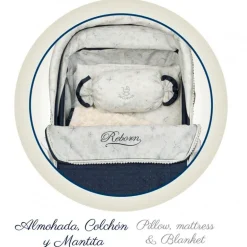 Carro de Muñecas Reborn Plegable con Sombrilla