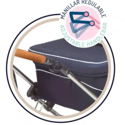 Carro de Muñecas Reborn Plegable con Sombrilla