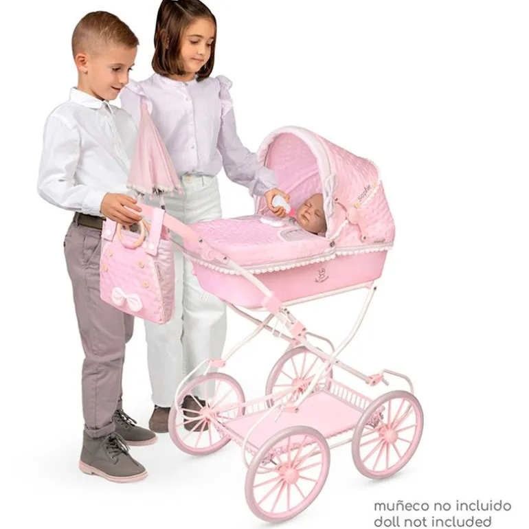 Carro de Muñecas Sophie Plegable con Sombrilla
