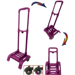 Carro Mochila Plegable Rosa