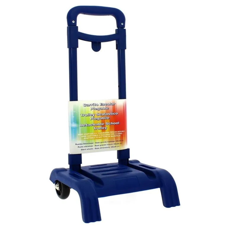 Carro Portamochila Plegable Azul