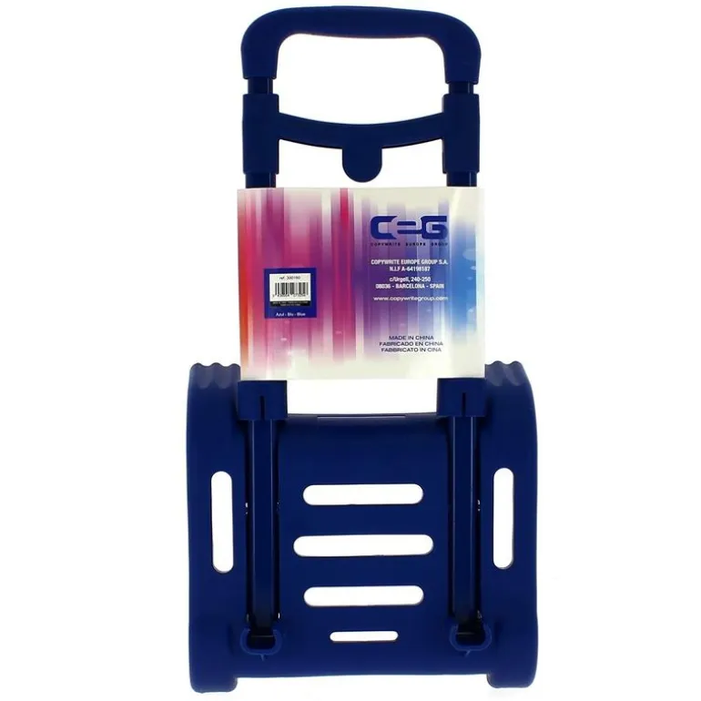 Carro Portamochila Plegable Azul