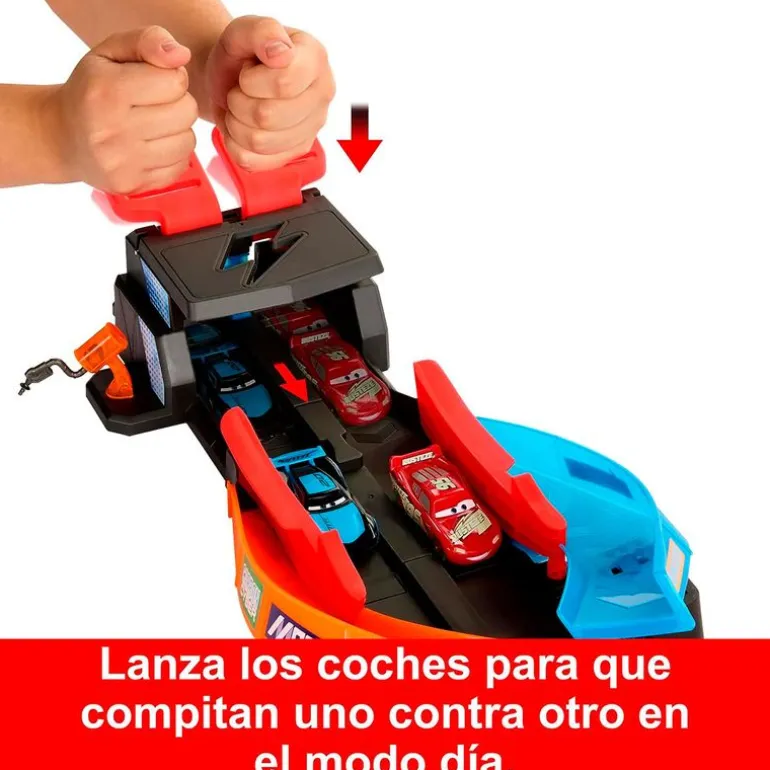 Cars Pista Glow Race Lanza y Cruza