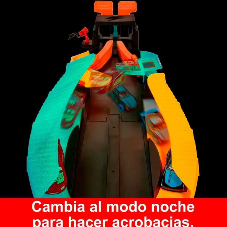 Cars Pista Glow Race Lanza y Cruza