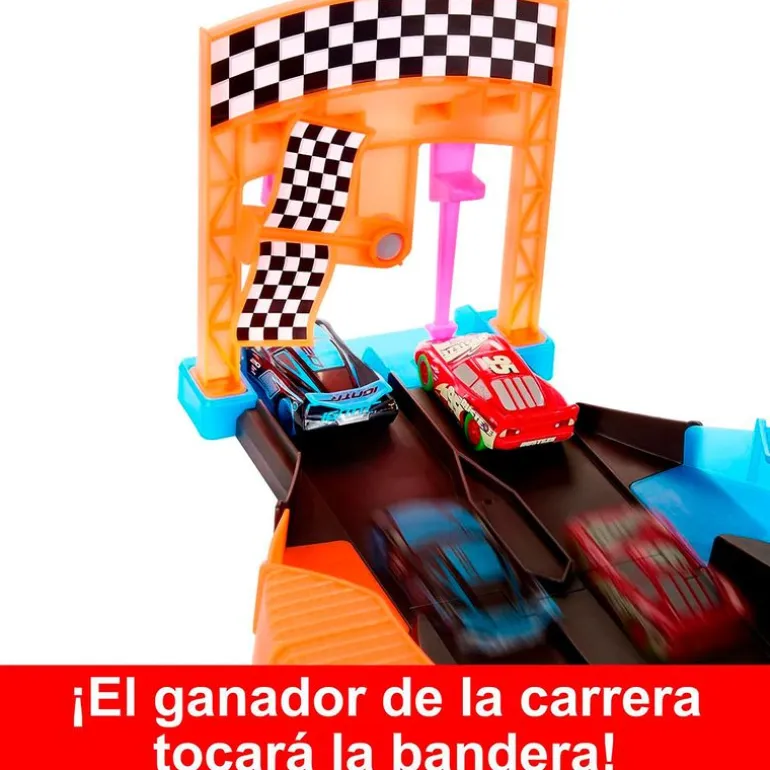 Cars Pista Glow Race Lanza y Cruza