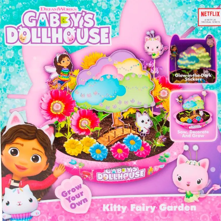 Casa de Muñecas de Gabby Crea Jardín Brillante