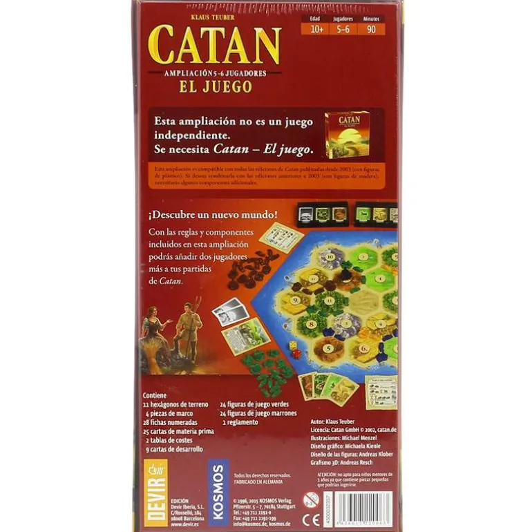 Catan Juego de Mesa Ampliación 5-6 Jugadores