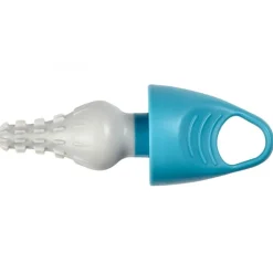 Cepillo limpiabiberones silicona Azul