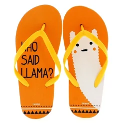 Chanclas Llama Naranjas