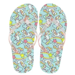 Chanclas Unicornio Azules