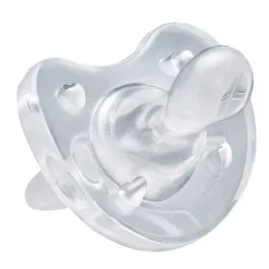 Chupete Physio Soft de silicona +16 meses Blanco