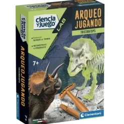 Ciencia y Juego LAB Arqueo Jugando Triceratops