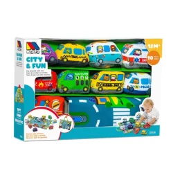 City & Fun Tapiz Juego con Coches