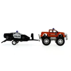 Coche de Juguete con Remolque Policía