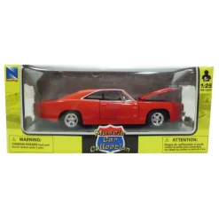 Coche Miniatura Pontiac Clásico Americano Rojo Escala 1:24