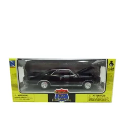 Coche Miniatura Pontiac Clásico Americano Negro Escala 1:24